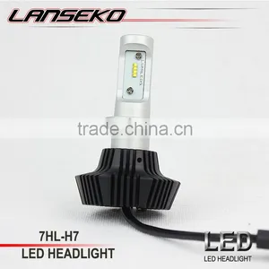 Brightest Auto Led Headlight Bulb H7 Single Beam 4000LM Super Waterproof Ip65 Led Headlamp thumbnail-1