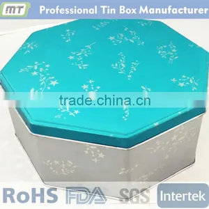 Octagonal Metal Tin Box for Cookies Package thumbnail-2