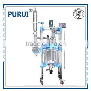 Heating and Cooling System 20L Jacketed Standard Glass Reactor thumbnail-1