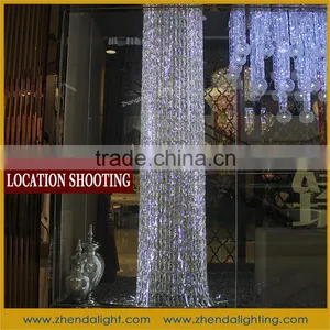 Hot Sale Attactive Crystal Pillar Light for Hotel Lobby for 2016 Guangzhou International Lighting Fair thumbnail-1