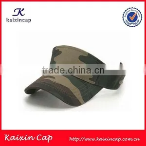Custom Made Camouflage Cheap Promotional Sun Visor Hat Wholesale thumbnail-1