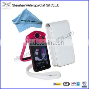 New Factory Custom Vertical Protective White Synthetic Leather Camera Case thumbnail-1