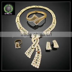 New Arrival 4pcs/set 18K Gold Plated Jewelry Set for Woman Bag and Dress,jewelry Set AHK1092 Supplier's Choice thumbnail-1