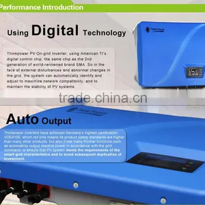 3.6 KW Solar Grid Inverter With Dual MPPT, Free WiFI, 99.9% High Efficiency,SAA,IEC,VDE thumbnail-2