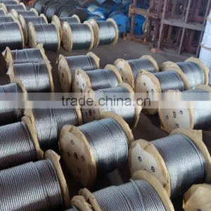 Zinc Coated 7*19 Steel Wire Rope, Steel Wire Rope With 6*19+IWS thumbnail-1