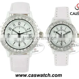Diamond Decorated Saw Tooth Case Side Pair Watches thumbnail-1