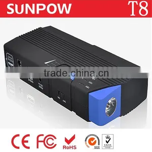 Sunpow 13600mAh Multi-Function Car Battery Booster 12v Car Jump Starter for Gasoline Diesel Engine With Air Compressor thumbnail-2