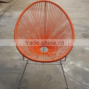 Party Light Oval Sun Colourful Wicker Kids Rattan Chair thumbnail-3