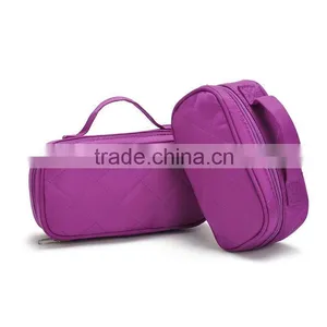 Nylon Quilted Cosmetic Travel Bag thumbnail-3