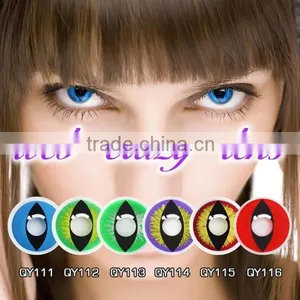 Yellow Cat Eye Yearly Cosplay Crazy Contact Lenses thumbnail-2