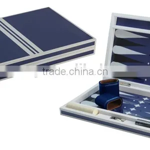 Exclusive High Glossy Custom Wooden Backgammon Set thumbnail-1