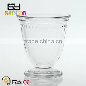Ice Cream Brandy Glass Leadfree Crystal High Quality Clear Transparent Open Wide Mouth thumbnail-1