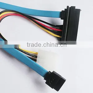 Super Speed SATA 7+15 to 7p+ 4pin Charger and Data Cable thumbnail-1