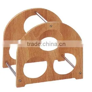 2014 New Antique Vintage Free Stand Wooden Wine Rack thumbnail-1