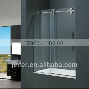 Stainless Steel Sliding Shower Door Doube Rollers thumbnail-4