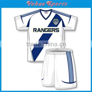 Wholesale Cheap Custom White Soccer Kits thumbnail-1