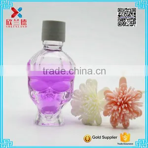 Hot Sale 50ml Cool Design Alien Shaped Transparent Glass Wine Bottles thumbnail-1