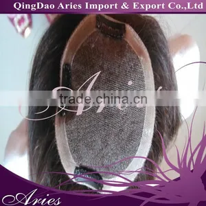 Best Sale Virgin Human Hair Mono Toupee for Men thumbnail-5