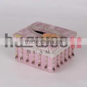 Exquisite Crochet Tissue Box Cove Pink thumbnail-1