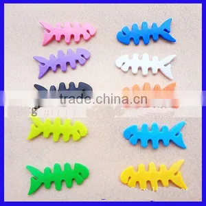 Colourful Cute Fish Bone Shape Silicone Winder by Assurance Suppliers thumbnail-1
