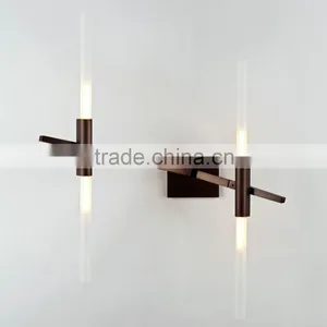 Unique Wall Sconce - 4 LED Lights With Rotating Articulated Joints of Bulbs thumbnail-1