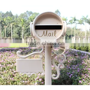 Wrought Iron Mailbox Post/JHC-1043B/wrought Iron Mailbox thumbnail-3