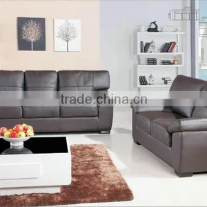Modern General Leather Home Used 1+2+3 Black High Quality Sofa AL370-B thumbnail-2