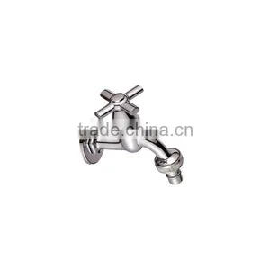 Wall Mounted Brass Single Cold Faucets Bibcock Washing Machine Tap Bathroom Fittings Sanitary Ware thumbnail-1