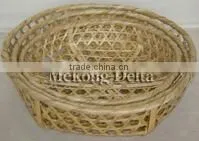 Woven Bamboo Fruit Basket Natural Color thumbnail-1
