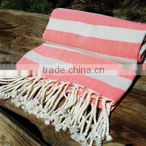 100% Cotton Stripe Pattern 70*180cm Hammam Pestemal Turkish Towel thumbnail-1