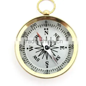 Brass Pocket Compass Camping & Hiking Compass- Pendant Compass 13311 thumbnail-2