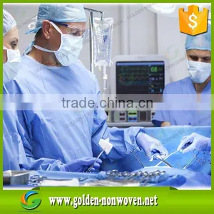 Bule Color SMS Nonwoven Fabric, Nonwoven SMS/SMMS Fabric, SMS SMMS for Medical Made in China thumbnail-3