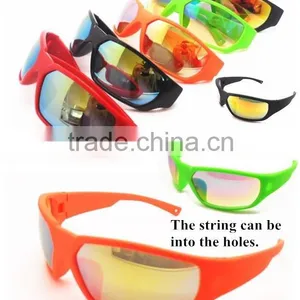 2015 Custom Racing Sports Sunglasses With String, Racing Sports Goggles With Strap thumbnail-2