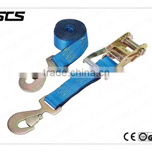 100% Nylon Ratchet Tie Down/lashing Belt/cargo Control thumbnail-1