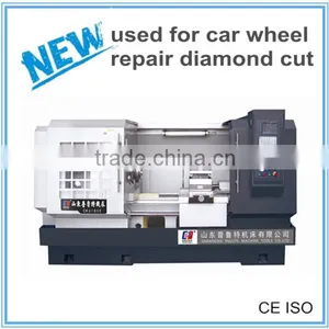 ACK6170 CNC Alloy Wheels Lathe Diamond Cutting Wheel Lathe Machine Quality Choice thumbnail-1