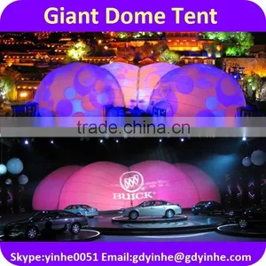 2016 Single Layer Giant White Inflatable Projection Dome Tent thumbnail-2