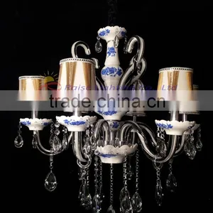 Vintage Glass Crystal Led Pendant Light thumbnail-2