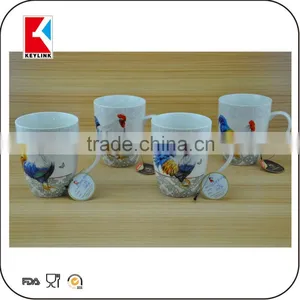 Wholesale Decal Printed Promotion Gift Cup White Magnesia Porcelain Mug New Bone China thumbnail-2