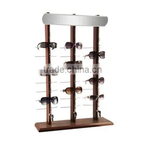 Top Sale Wood Counter Sunglasses Display Rack Lockable thumbnail-2