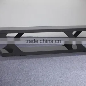 2015 Rectangle Black Tempered Glass TV Stand(TV2045) thumbnail-1