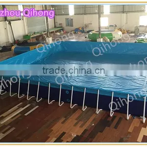 Steel Frame Swimming Pool, Metal Frame Water Pool With Inflatable Water Slides, Used Pools for Sale thumbnail-2