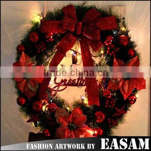 Shopping Mall Christmas Decoration Light 45cm/60cm Twig Christmas Wreath thumbnail-1