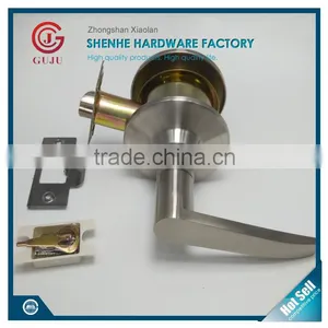 Hotel Connecting Door Lever Lock With Single Sided Handle and Blank Plate thumbnail-1