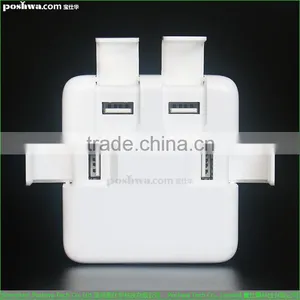 40w 8A 4port Usb Hub Charger Mobile Tablet Charger With uk us eu Standard Plug thumbnail-4