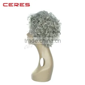 Trade Assurance Top Quality Remy 100% Human Hair Gray Hair Wig for Men thumbnail-3