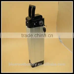 E-bike Portable Battery Pack 36V 10Ah Silver Fish Type Lithium Battery thumbnail-1