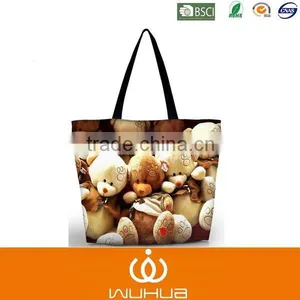 High Quality Printing Flower Customer Tote Bag thumbnail-2