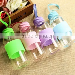 High Quality Hot Water Bottle With Silicone Sleeve, Heat-Resistant Glass Water Bottle, Hot Water Bottle For Sports thumbnail-1