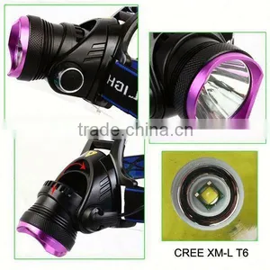 T90C 400 Lumen XML High Power Zoom Xml t6 Led Headlamp thumbnail-3