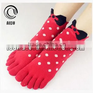 Red Cute Custom Thermal Fuzzy Women Socks thumbnail-1